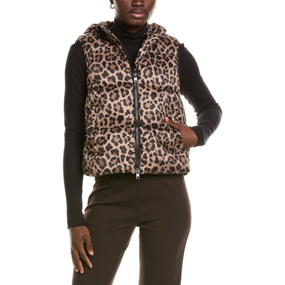 Marc Cain Womens Puffer Vest, Brown